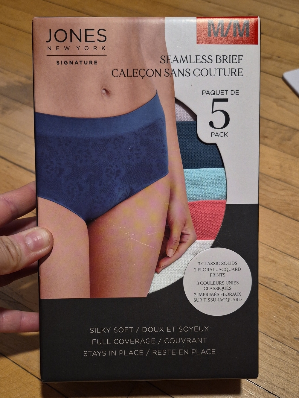 NEW IN BOX - Jones New York Seamless Briefs - Mix 5-Pack